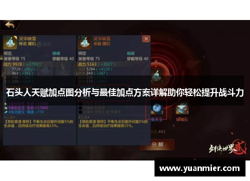 石头人天赋加点图分析与最佳加点方案详解助你轻松提升战斗力